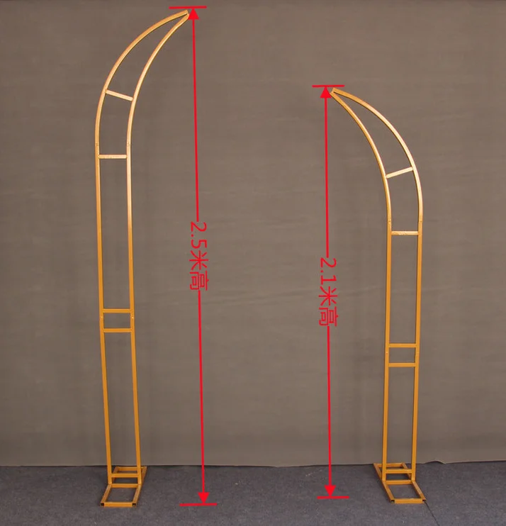 Party Decoration Wedding Backdrop Stand Floral Arch Shelf Horn Outdoor Home Decor Background Road Lead Flower Fixed Stand Arch