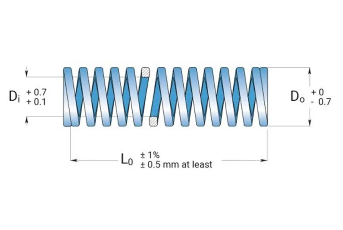 ISO10243 Alloy Steel Extreme Heavy Duty Load Brown Flat Coil Die Springs for Stamping