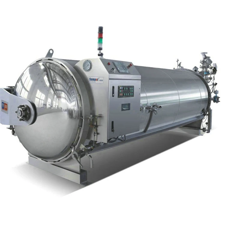 Professional Design Water Spray Retort Autoclave Sterilizer For Ready Meal