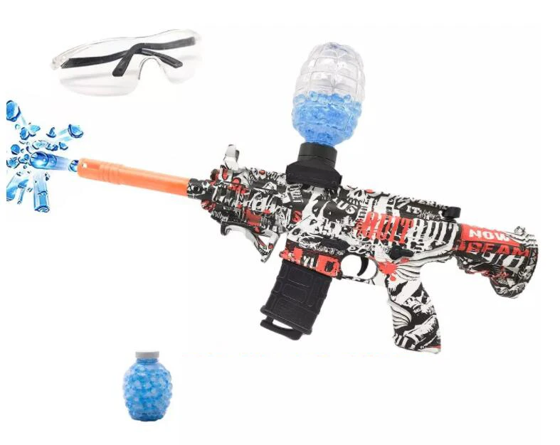 Amazon Hot Selling M416 Water Gun Splatter Ball Gun Electric Kids Outdoor Toy Plastic Guns For Boys Girls Adult