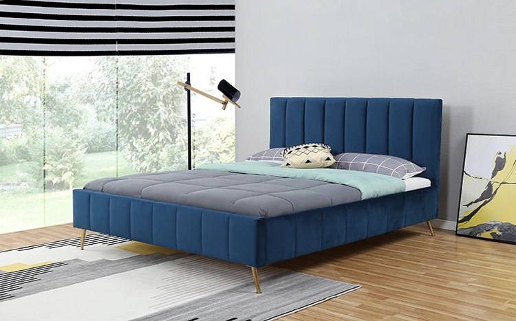 Willsoon furniture Modern style fabric bed / designer bed for living room bedroom use