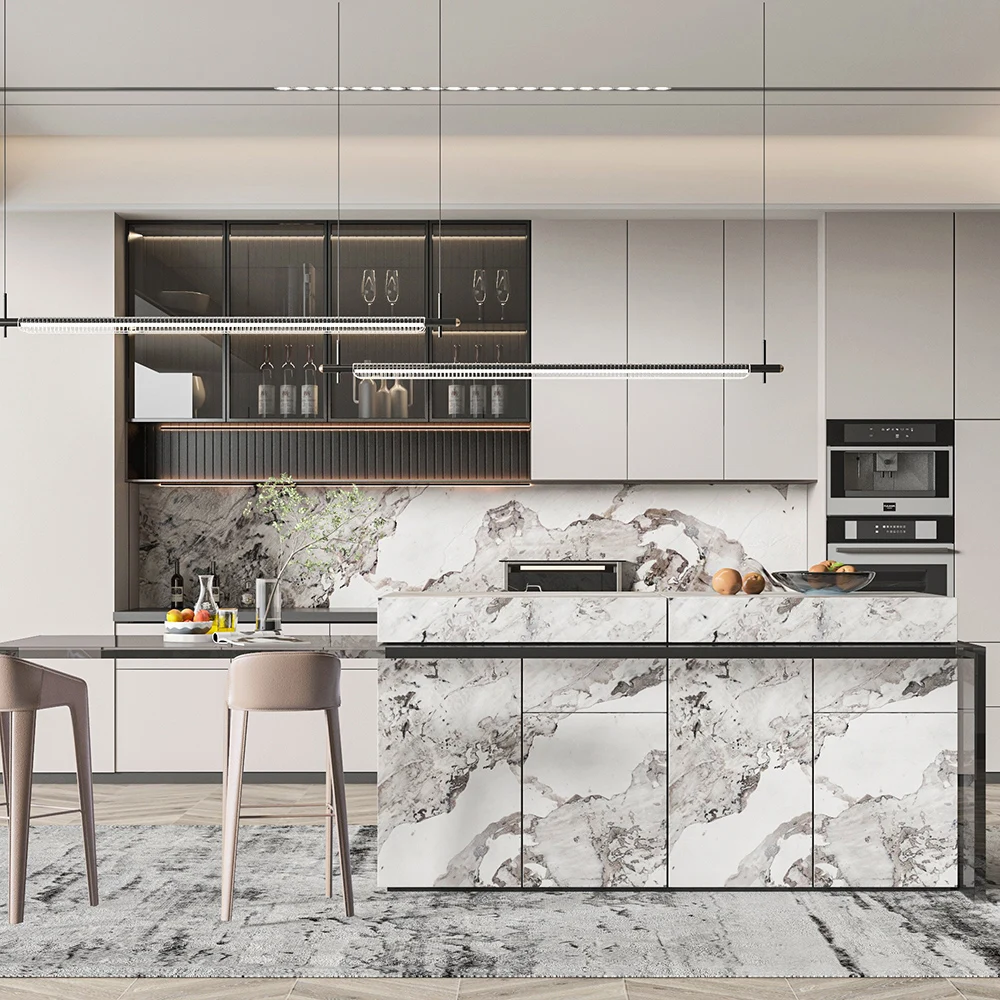 Chinese Water Resistant Simple Flat Modern Small Kitchen Hardware Accessories Cabinets Pantry Organization And Storage