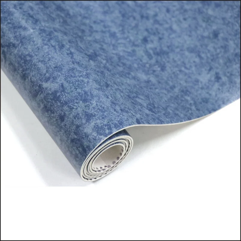 Waterproof Soundproof Marble Look PVC Commercial Heterogeneous Vinyl Floor Gloss Sheet Roll Flooring Prices