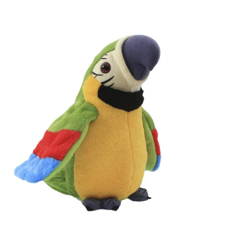 New creative talking parrot cute animal plush toy parrot electric plush doll