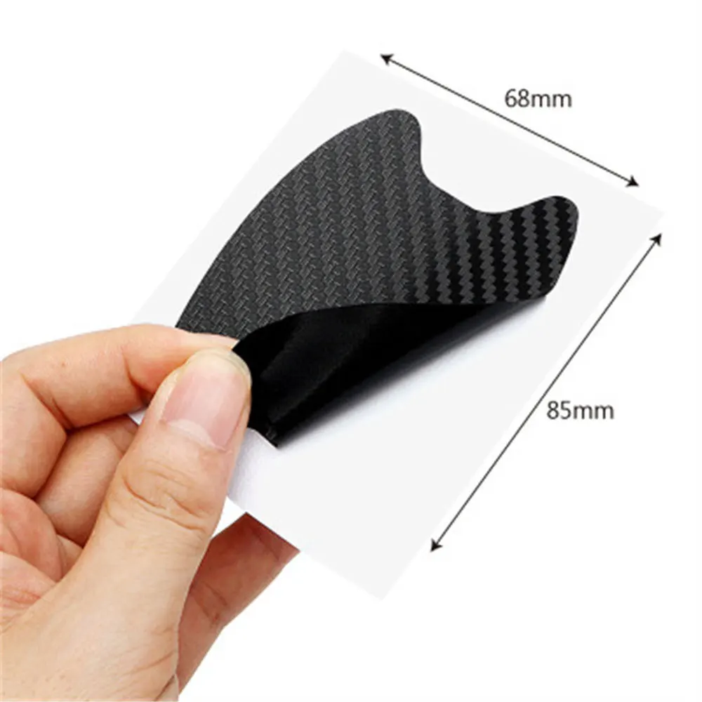 For Ebay Handle Sticker 4pcs Car Door Handle Car Sticker Protective Film Carbon Fiber Handle Wrist car Stickers