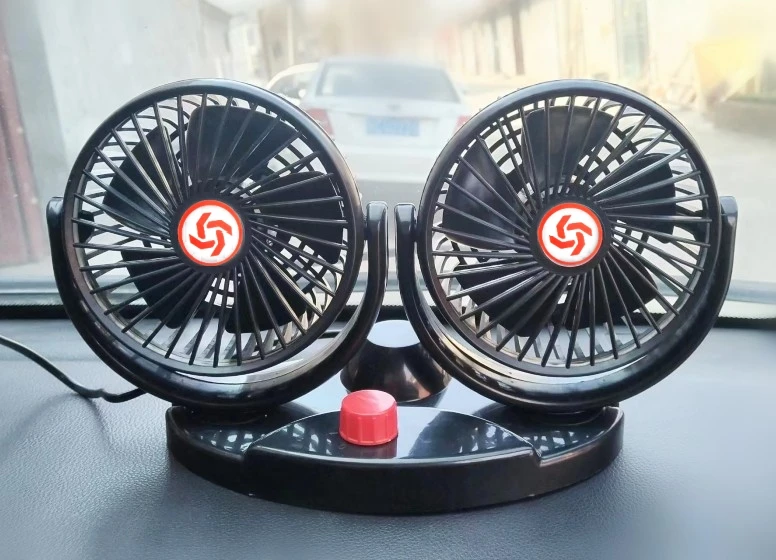 12V24V Circulating air Double head Car fan Cigarette lighter interface car fan