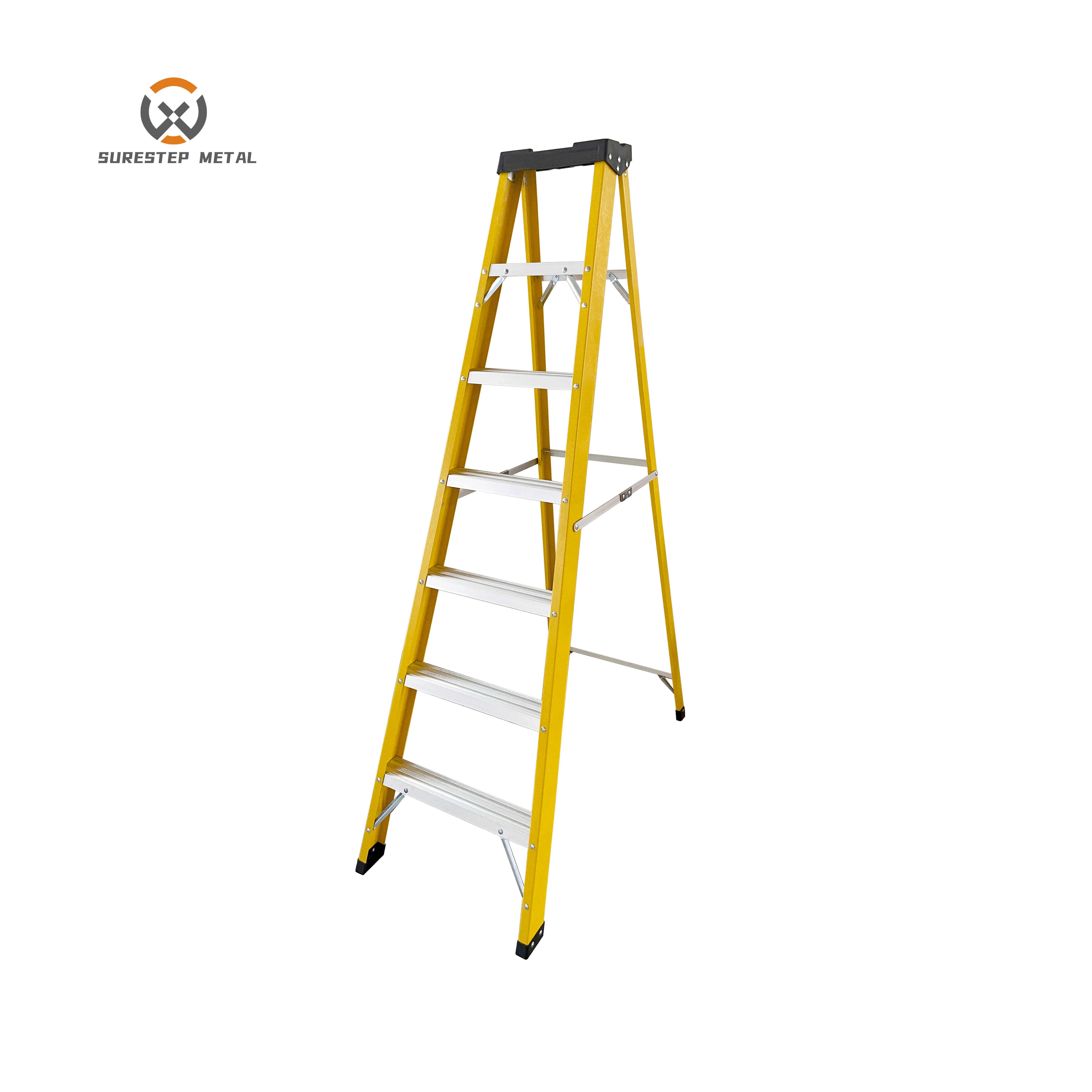 EN131 escalera Fiberglass,Fire Escape Ladder Extension Step telescopic Ladders