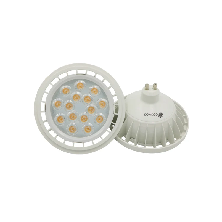 Пластик 15 Вт 12 Gu10 spotlight G53 ar111 220 В 1050lm led gu10 smd