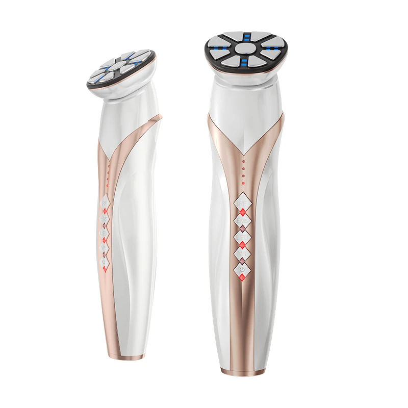2023 new Portable EMS Micro Current Facial Beauty Instrument Firming Skin Care RF Anti Wrinkle Home Beauty Device