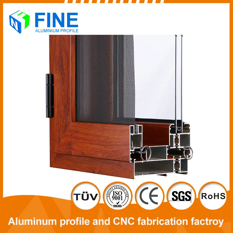 OEM Supplier Double Glass Windows Impact Windows Aluminium Casement Window Profiles
