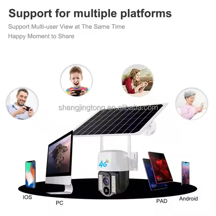 OEM 4MP V380 Pro Solar Battery Powered Outdoor Security Camera 10x Optical Zoom Night Vision IP CCTV 4G Sim Card Wireless PTZ IP