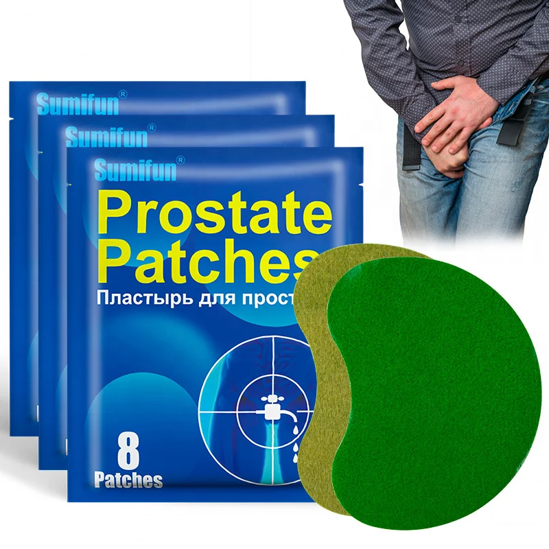 Men Prostate Patch Prostatitis Health Care Heat Plaster Pain Soothing Moxibustion Adhesive Warmer Strengthen Kidney Patches