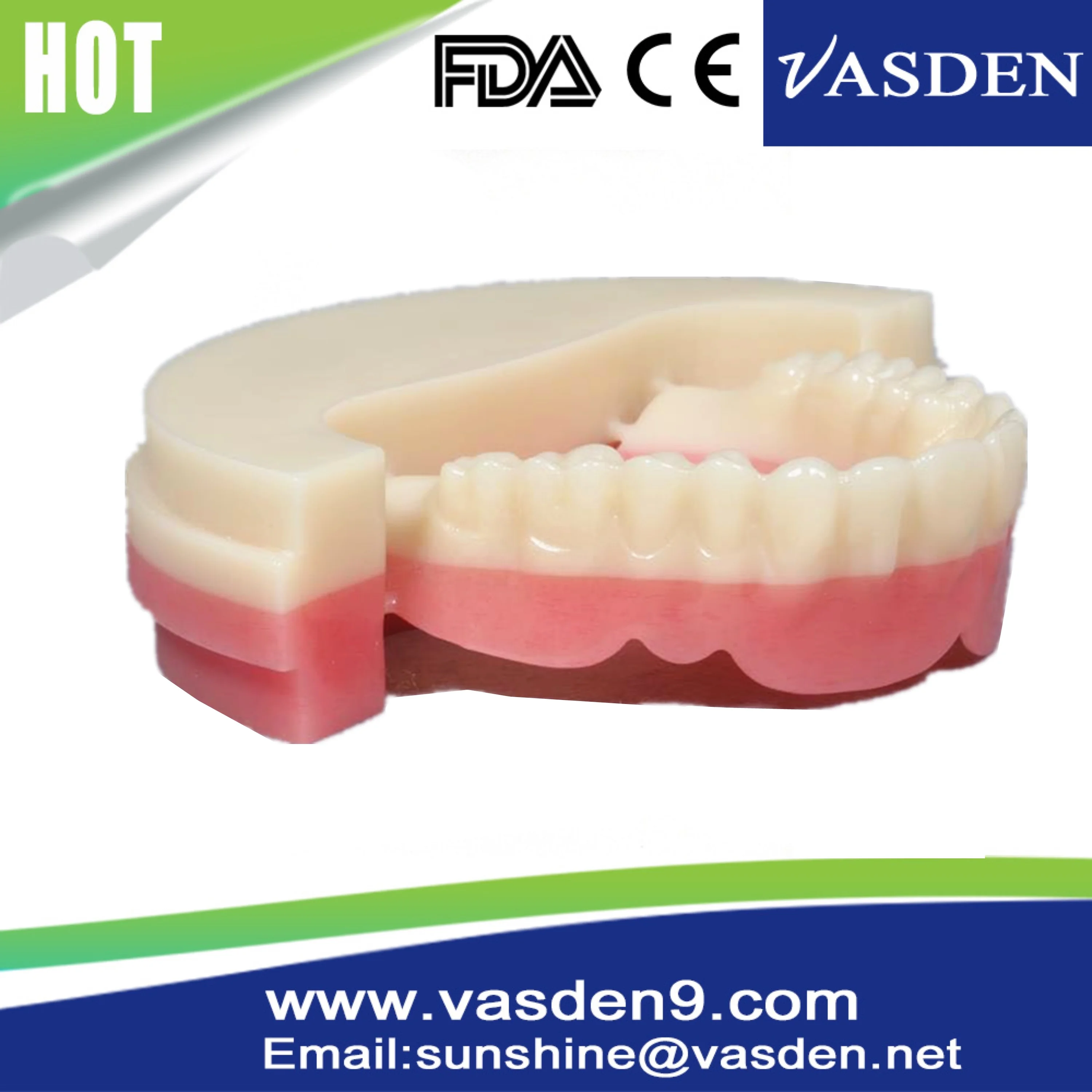  Полностью протезный Материал PMMA блоки Dental lab Cad Cam Pink