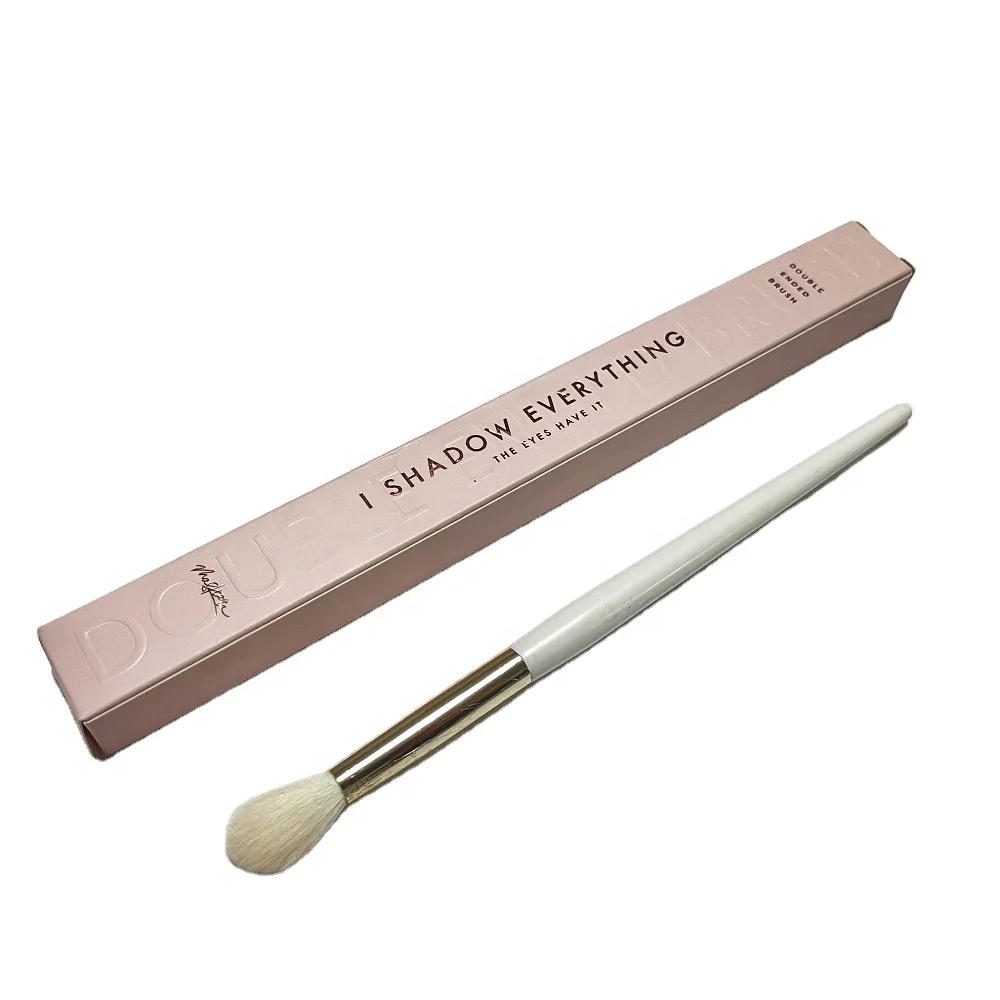 Customized cosmetic brush lipstick card box with embossed logo