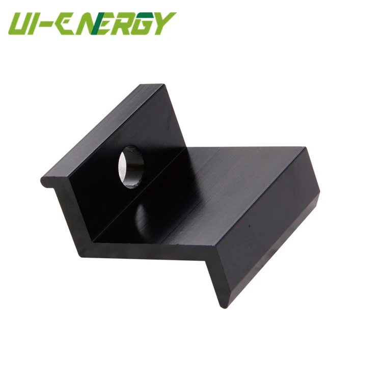 End Clamp Framed Solar Module Clamp Extruded Aluminum Solar Mounting Rail Solar Mounting System