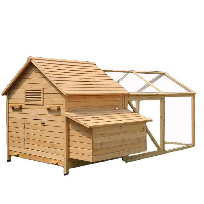 Wooden Large chicken coop with run house