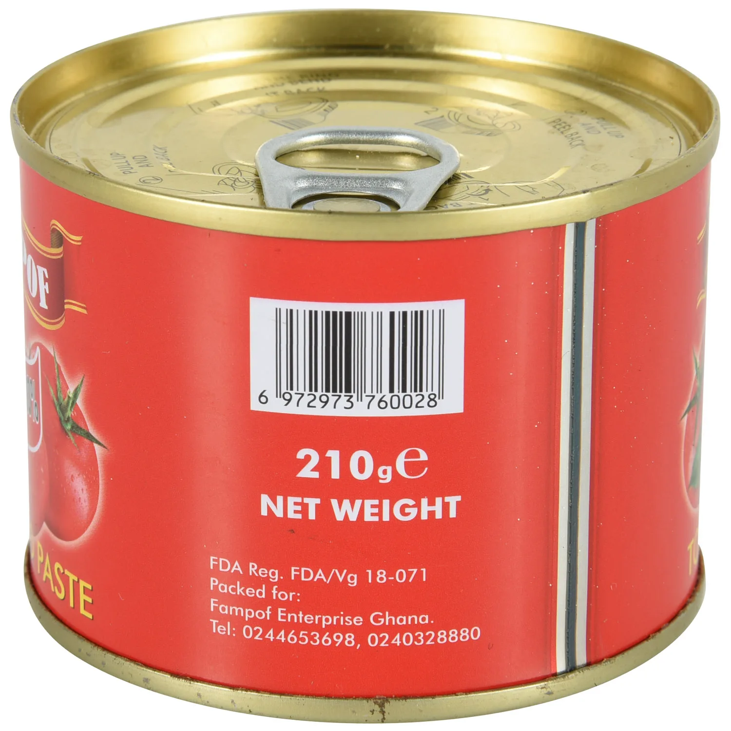 Competitive price tomato paste price ton repacking in 210gx48tins