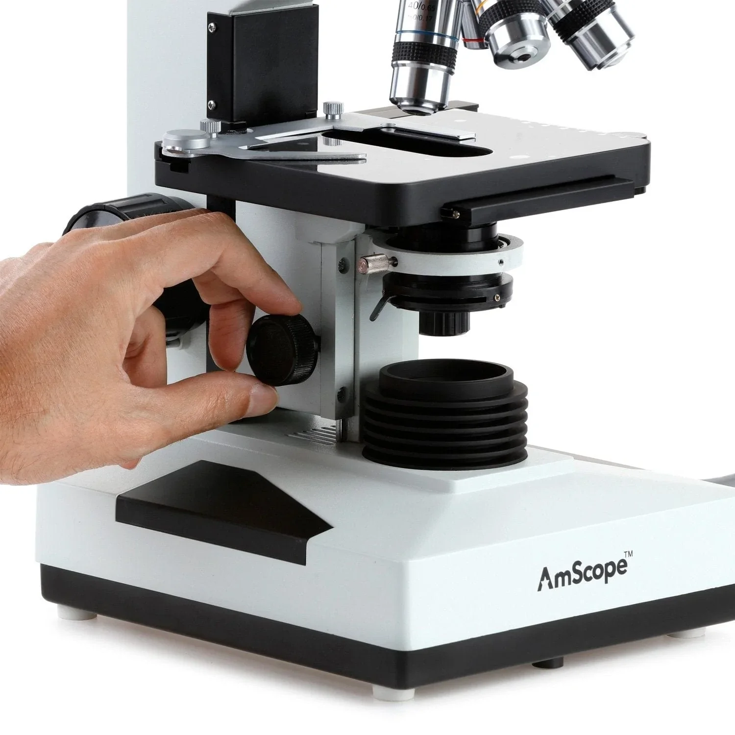 AmScope 40X-2000X Binocular Biological Compound Microscope