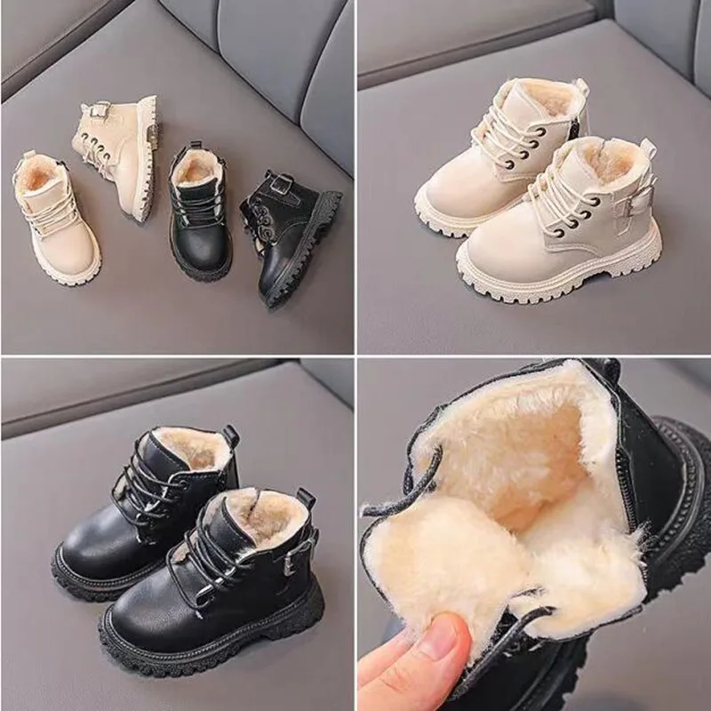 Kids Martin Booties Waterproof Kids Ankle Boots Fashion Casual Shoes