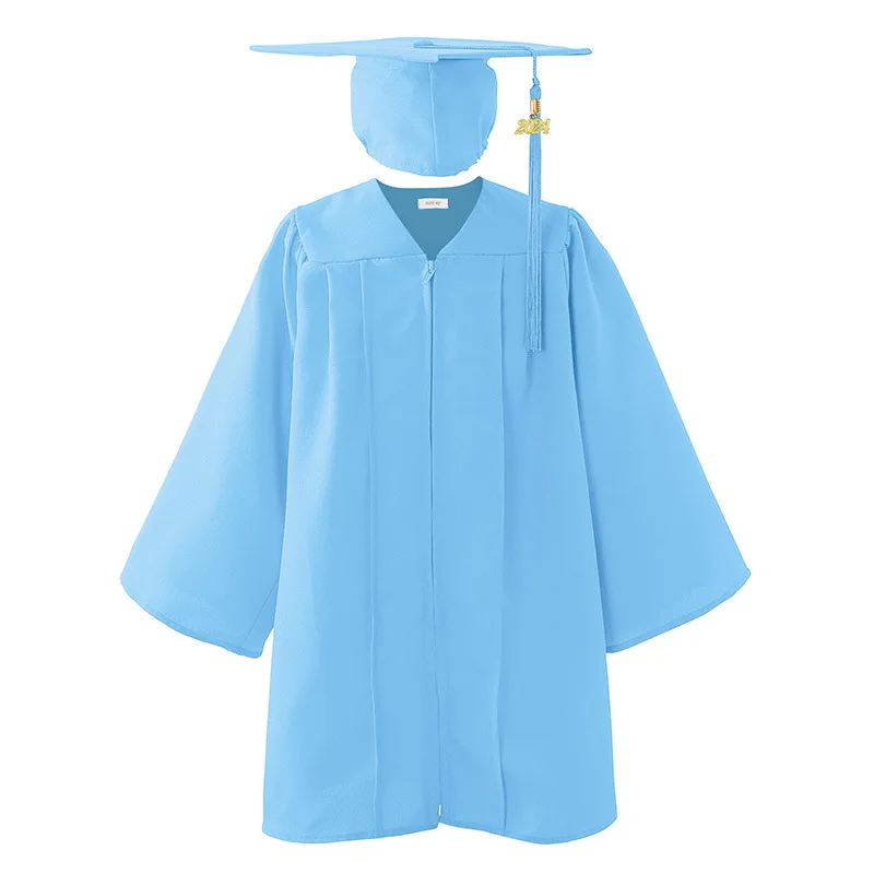 Manufacturers kids children bachelor uniform wholesale graduation gowns with caps