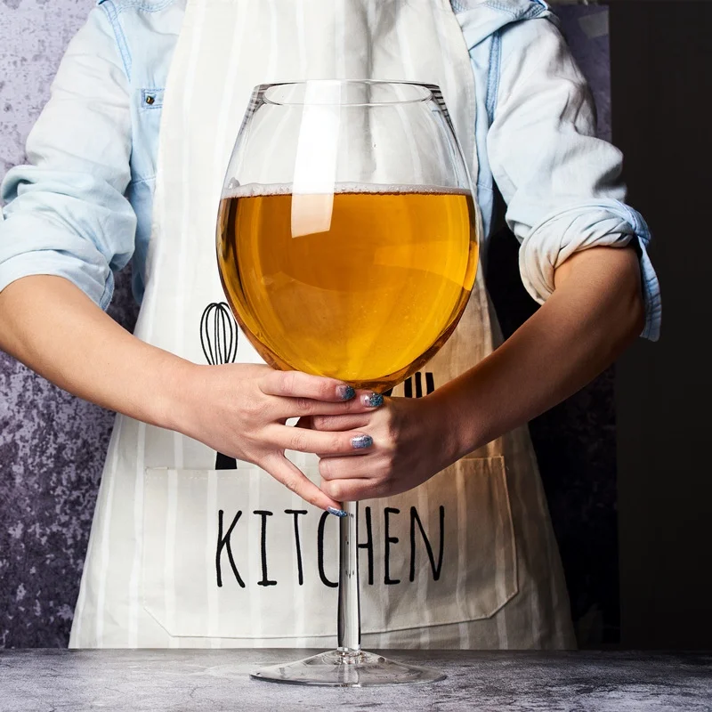 Eating 2024 NEW arrival Large capacity wine glasses giant glass goblet 3200ml oversized hero glass beer mug supplier