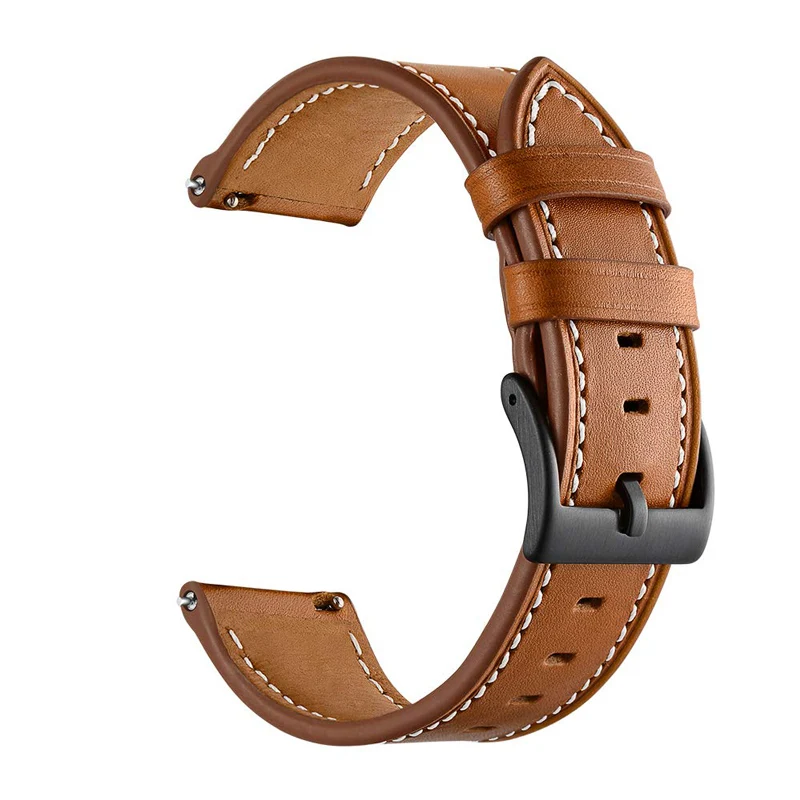 20MM 22MM Genuine Leather Quick Release Watch Strap Band For Samsung Galaxy watch Strap Band