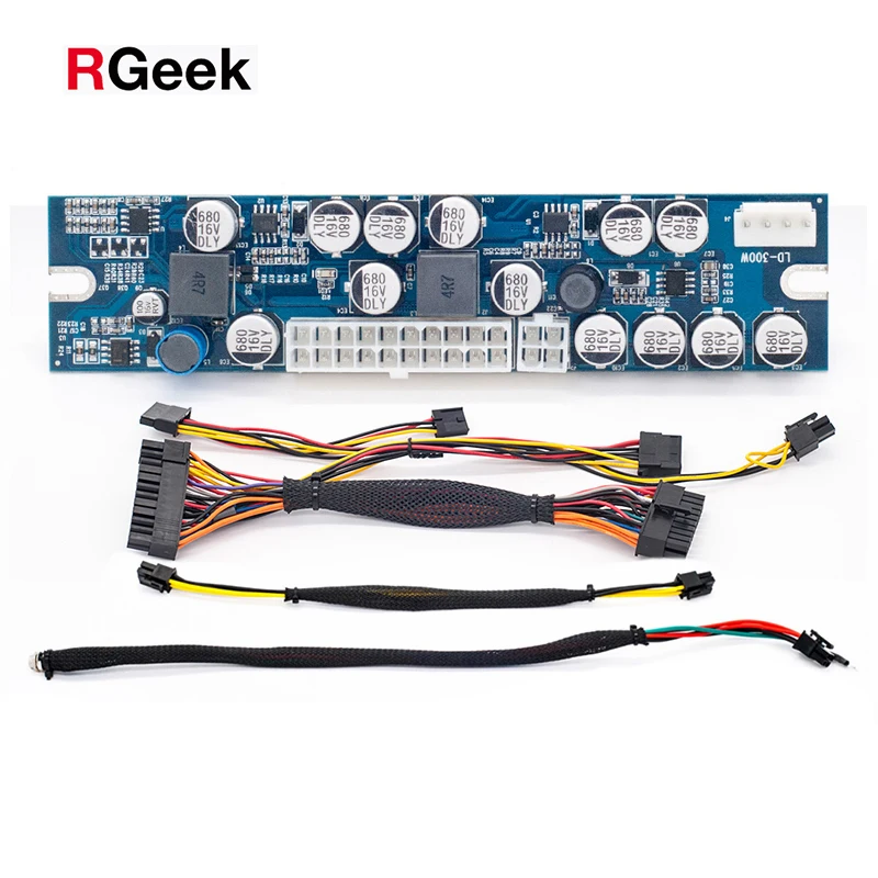 RGeek DC to DC 24pin 12V 300W Output Mini ITX ATX Pico PSU Switch Power Supply Unit