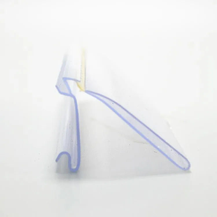 Transparent extrusion profile PVC price tag price label shelf talkers for supermarket shelves
