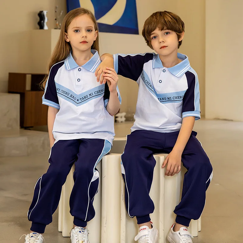 2022 Factory Price Color Combination Secondary School Sweater Black and White School Uniforms Wholesale Fabric for Girl Pants