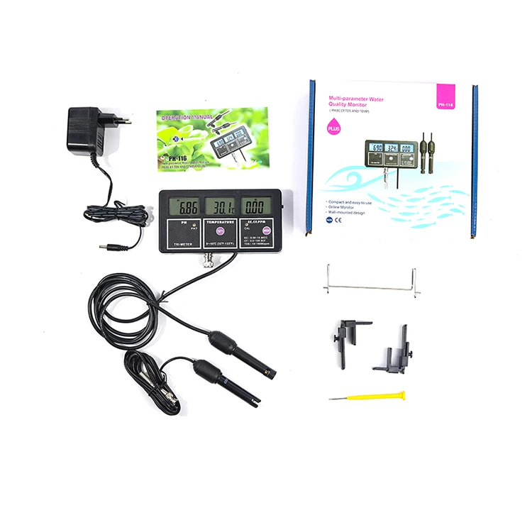 PH-116 water quality tester monitor PH meter multi-parameter meter tester PH / temperature / EC / CF / MV / TDS