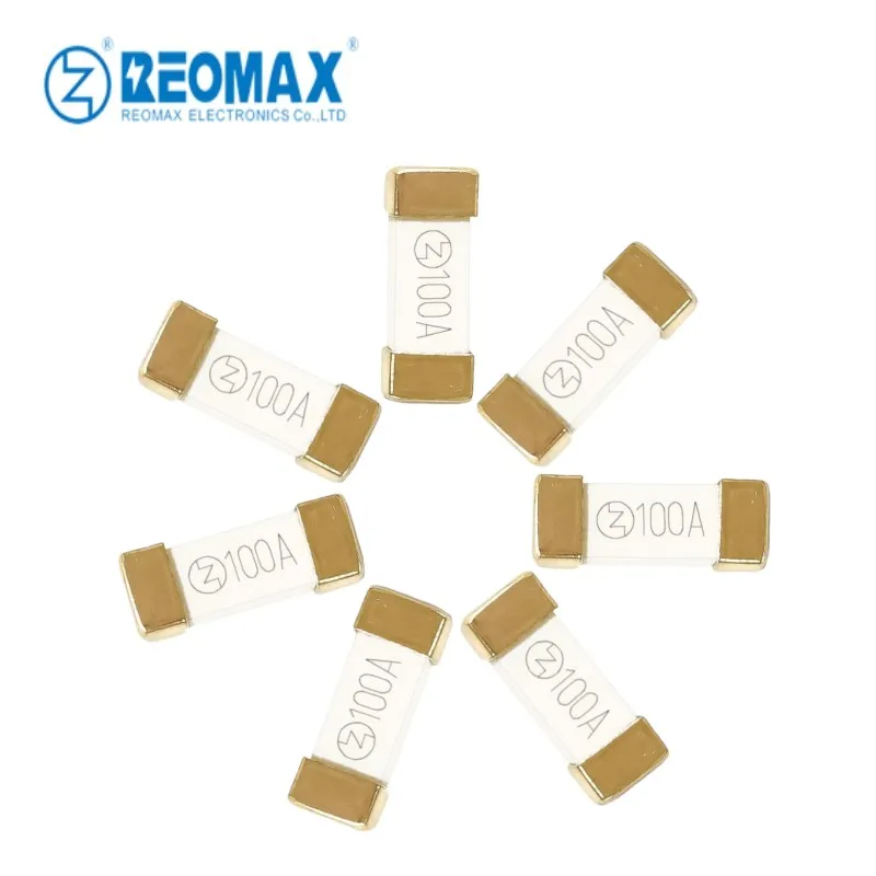 High Ampere Fast Blow SMD Fuse 12*4.5mm Slow Blow Surface Mount Fuse 1-100A 63-250V for Power Battery Protection Panel