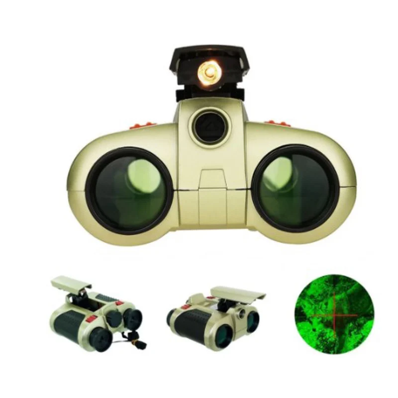 Promotional best gifts for kids plastic toy binoculars night version  telescope
