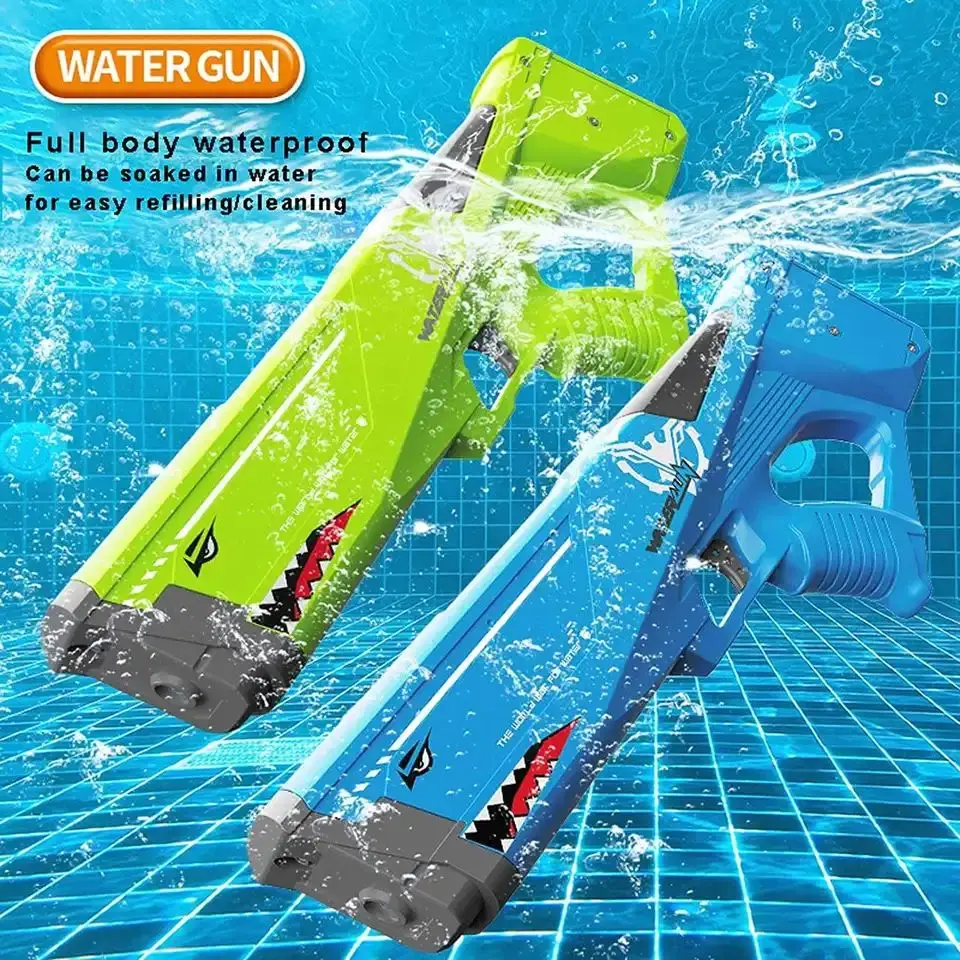 Songkran летняя игра на открытом воздухе игрушка Акула Электрический водяной пистолет автоматический абсорт воды Супер шутер для детей