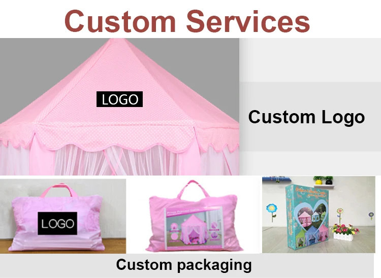 High quality dream circus sleepover game pink girl princess play house big kids children baby tent