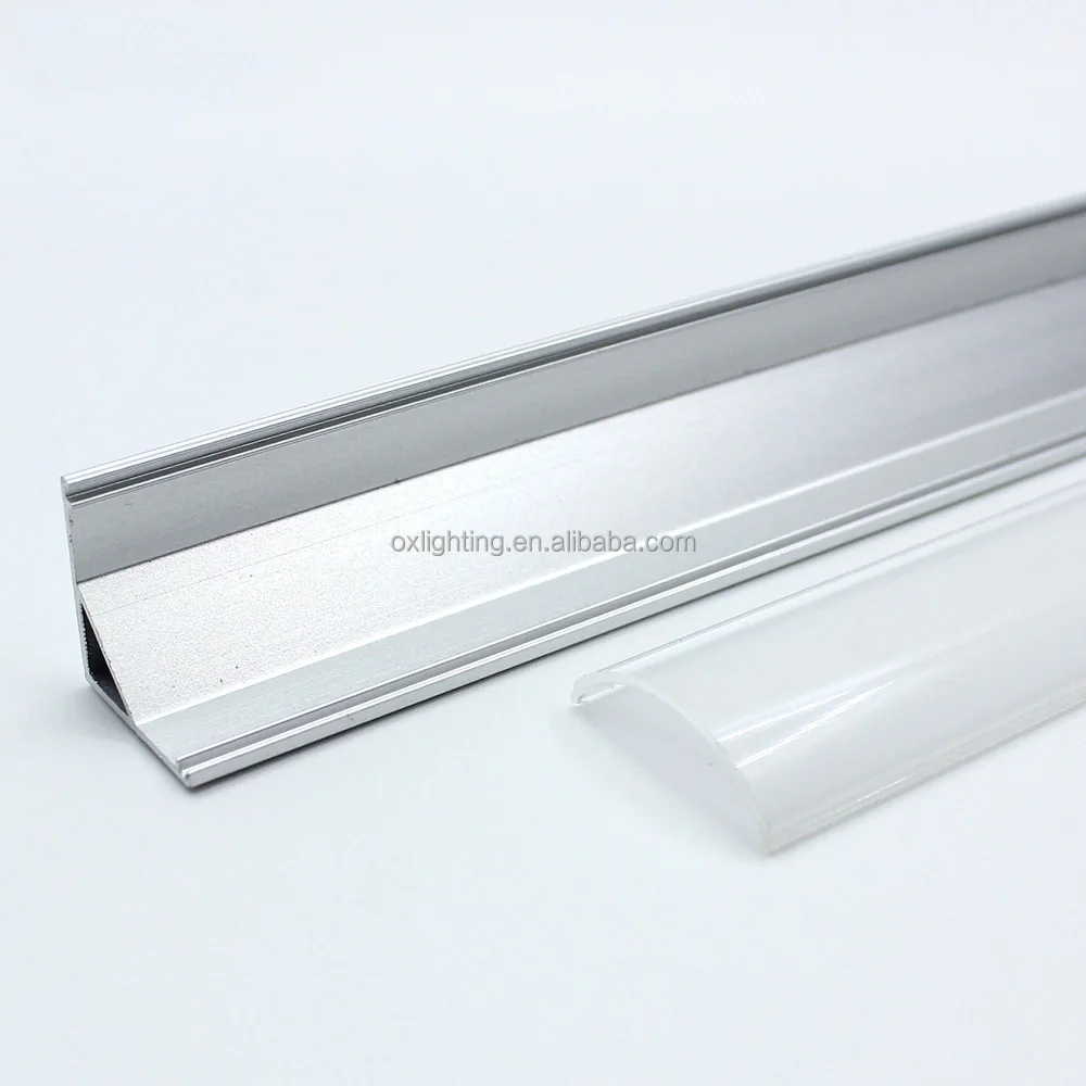 Alu Aluminium Aluminum Corner Profile 45 Degree Led Aluminium Profiles Corner Angled Linear Corner Profile For Cabinet Stair