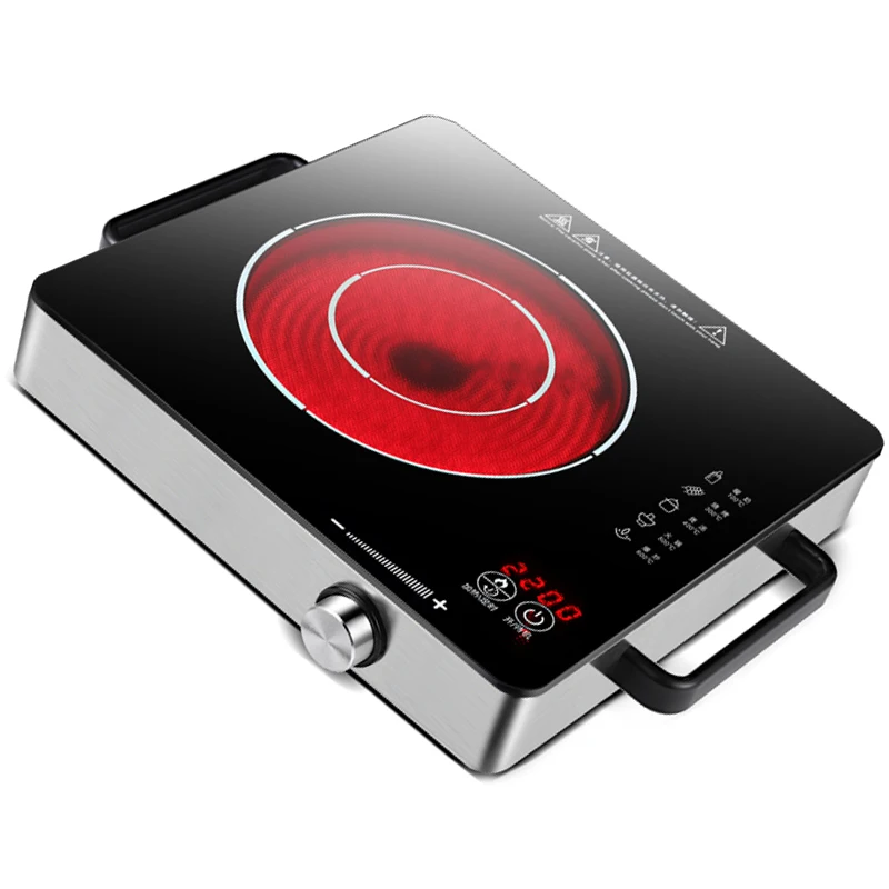 Low Price 2200W Electric Ceramic Stove Infrared Heating Household Hot Pot BBQ portable cooker electric Induction Cooktop single