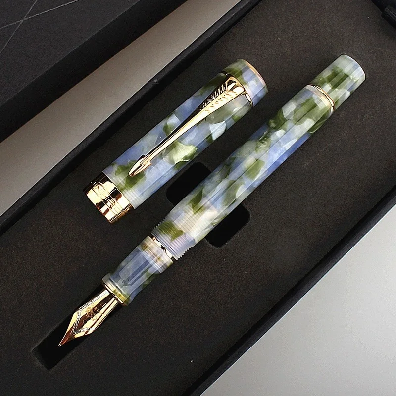 JINHAO Центральная перьевая ручка 100 F/M/1 0 бизнес подарок Роскошная каучуковая