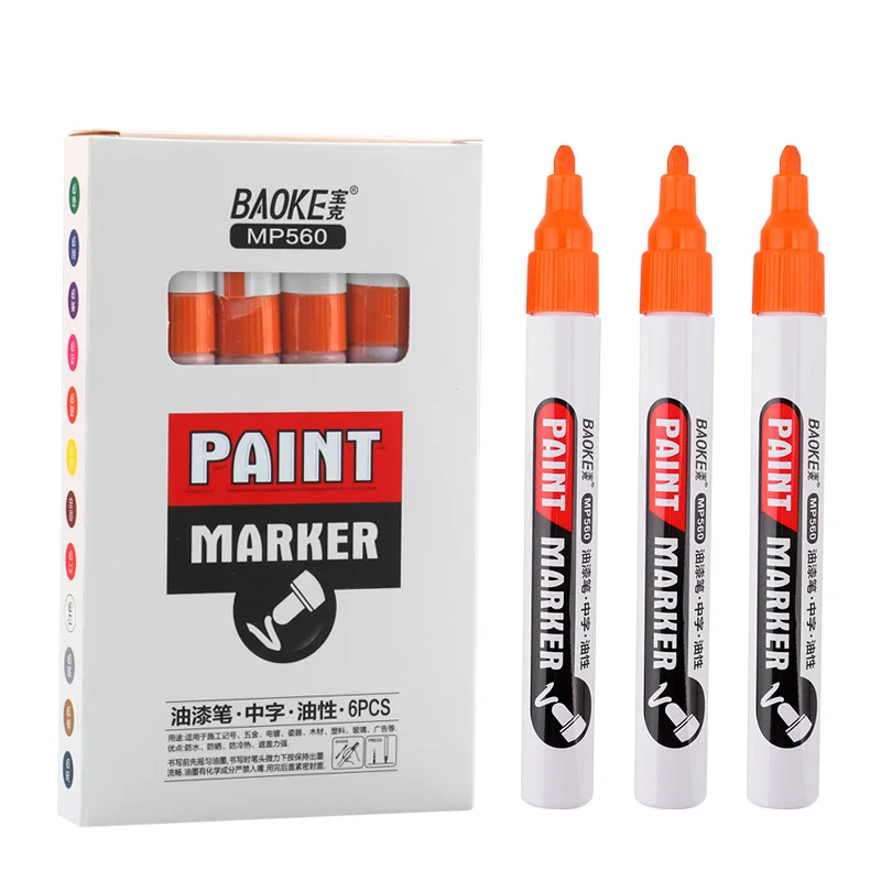 12 colors Permanent Oil Based Ink Paint Marker