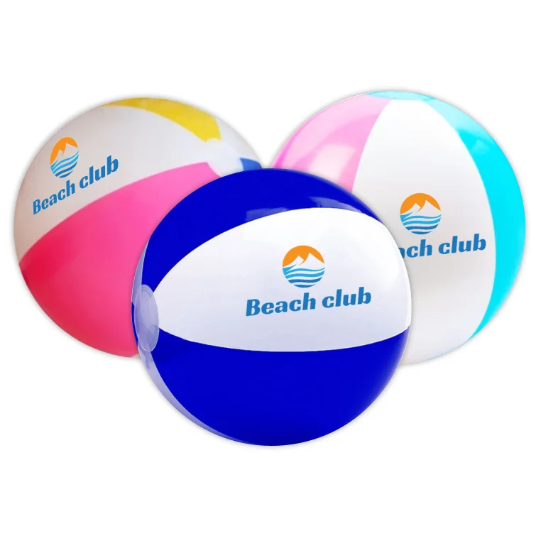 Inflable PVC Custom Beach Balls PVC Beach Balls With Logo Printing Custom Colorful PVC Inflatable Beach Ball