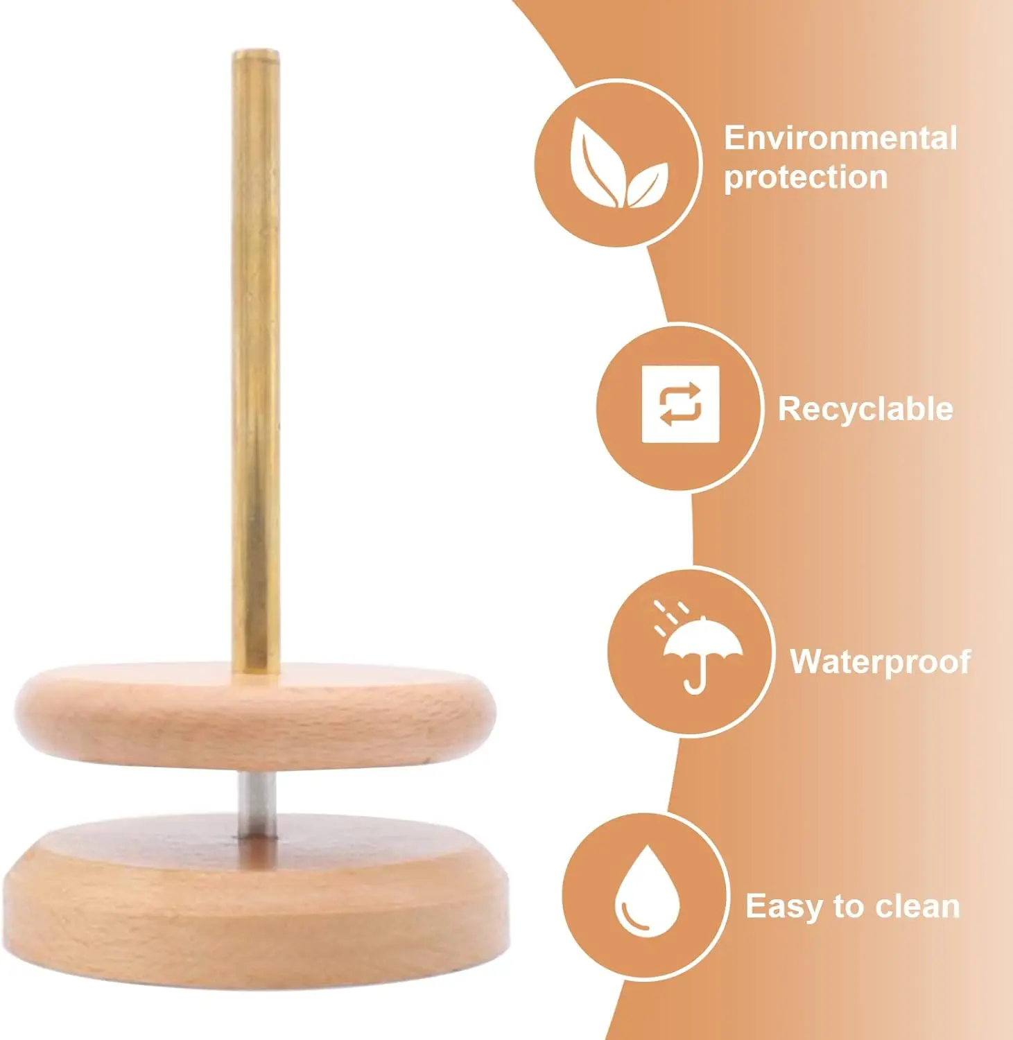 Portable Rotary Spinning Machine Hand Knitting Crochet Wooden Bobbin Holder Yarn Wool Ball Winder Blankets Ladders Racks Other