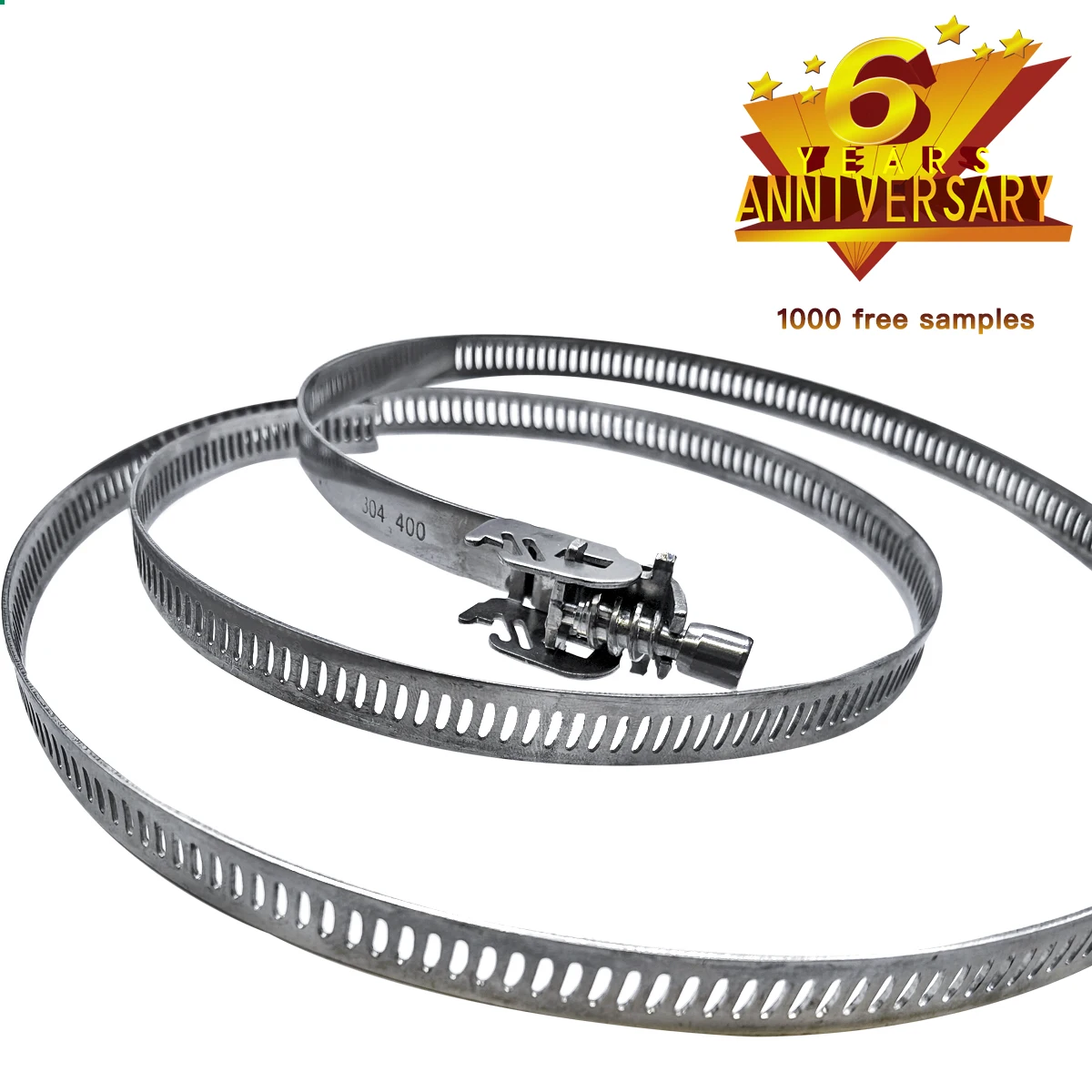 Custom Best Price German Type Quick Fitting Strong stainless steel 304 302 316 6 Inch hydraulic Hose Clamp For Fixing Cable