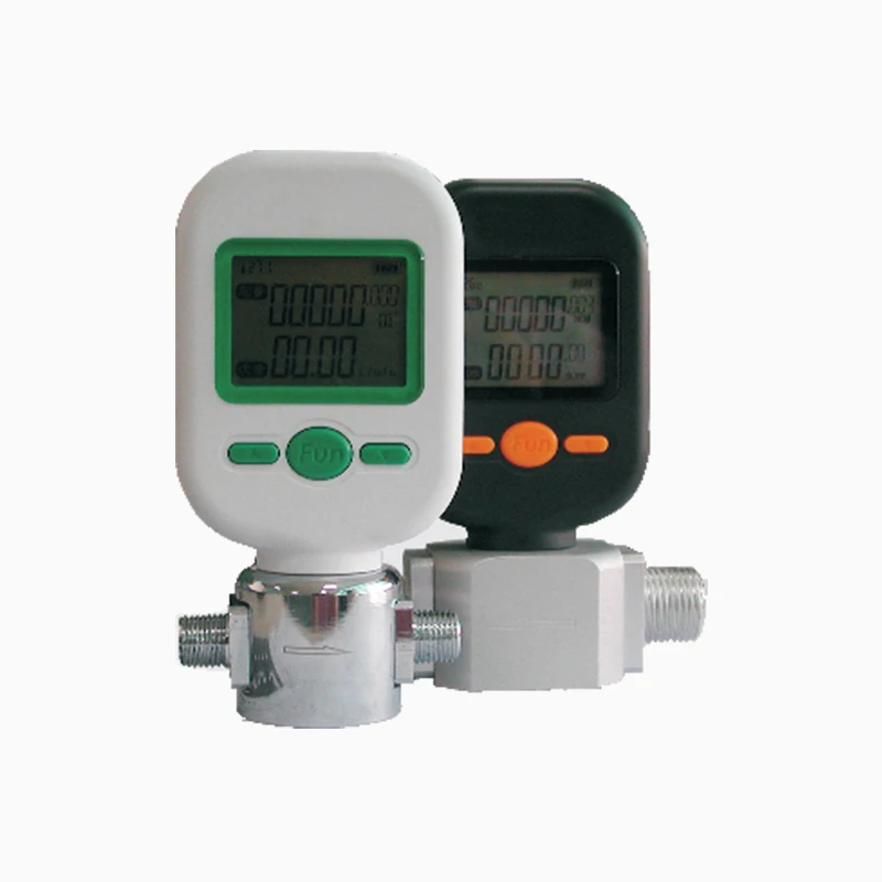 Small digital display electronic gas compressed air nitrogen oxygen flow meter