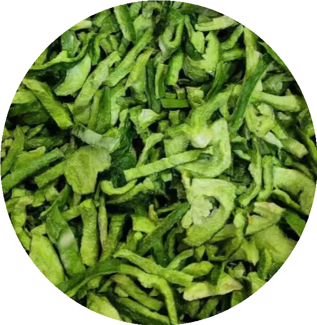 Natural Dried Green vegetables Freeze Dried Bell Pepper Chips Dice China Supplier