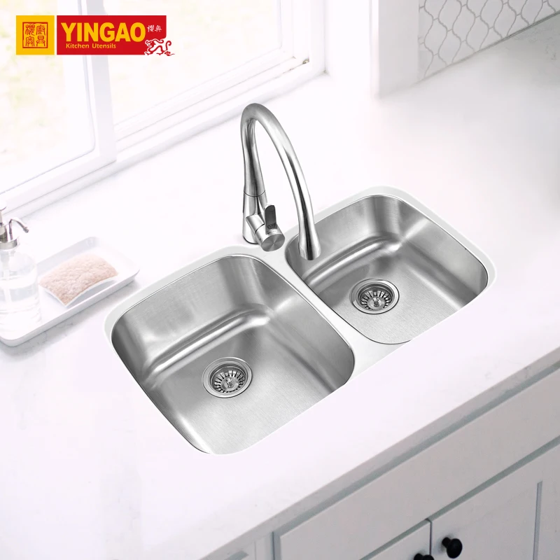 Кухонная раковина t503clшри-Ланка с двойной чашей из нержавеющей стали