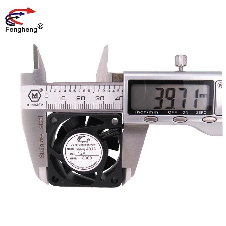 China Manufacturer DC 4015 12v 6000RPM 7CFM Hydraulic Bearing Cable length 130mm+110mm casing Cooling Fan