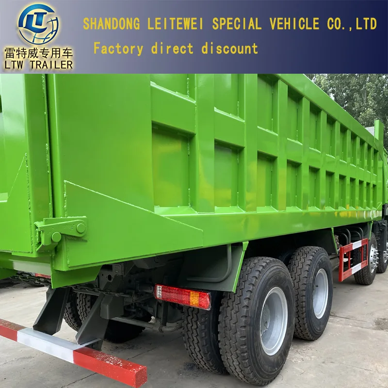 Factory Direct Sales Used Sino right hand drive 371HP 375HP 12 Wheel  Tipper Heavy HOWO Truck Dump Truck for Sale