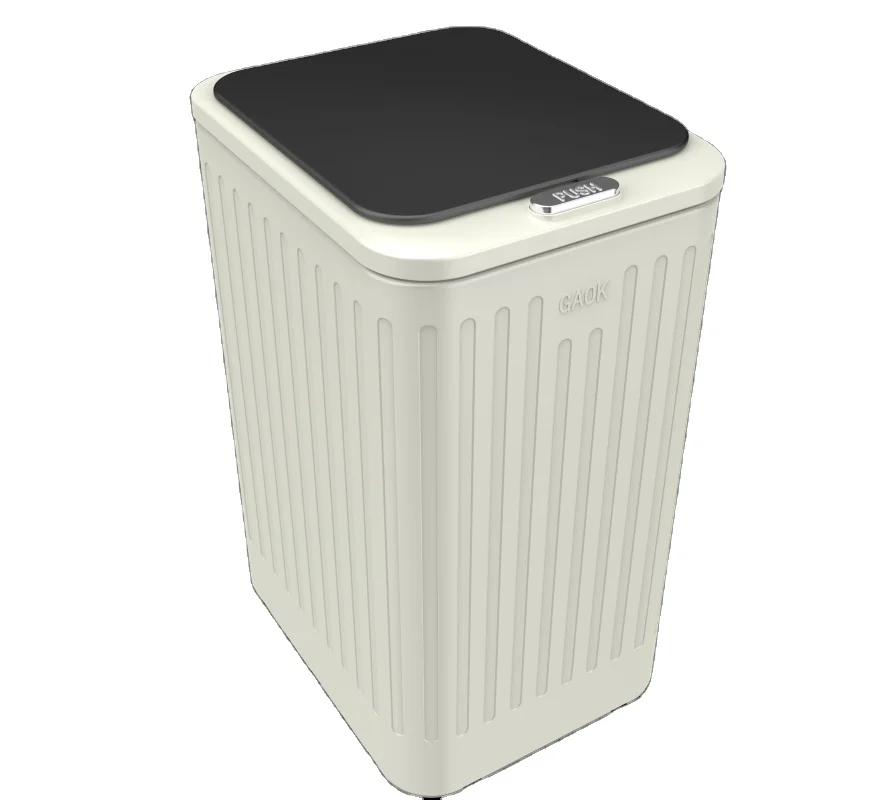 6/9/12L garbage bin for wholesales  vacuum formed  made in China metal press type garbage can stainless steel trash can