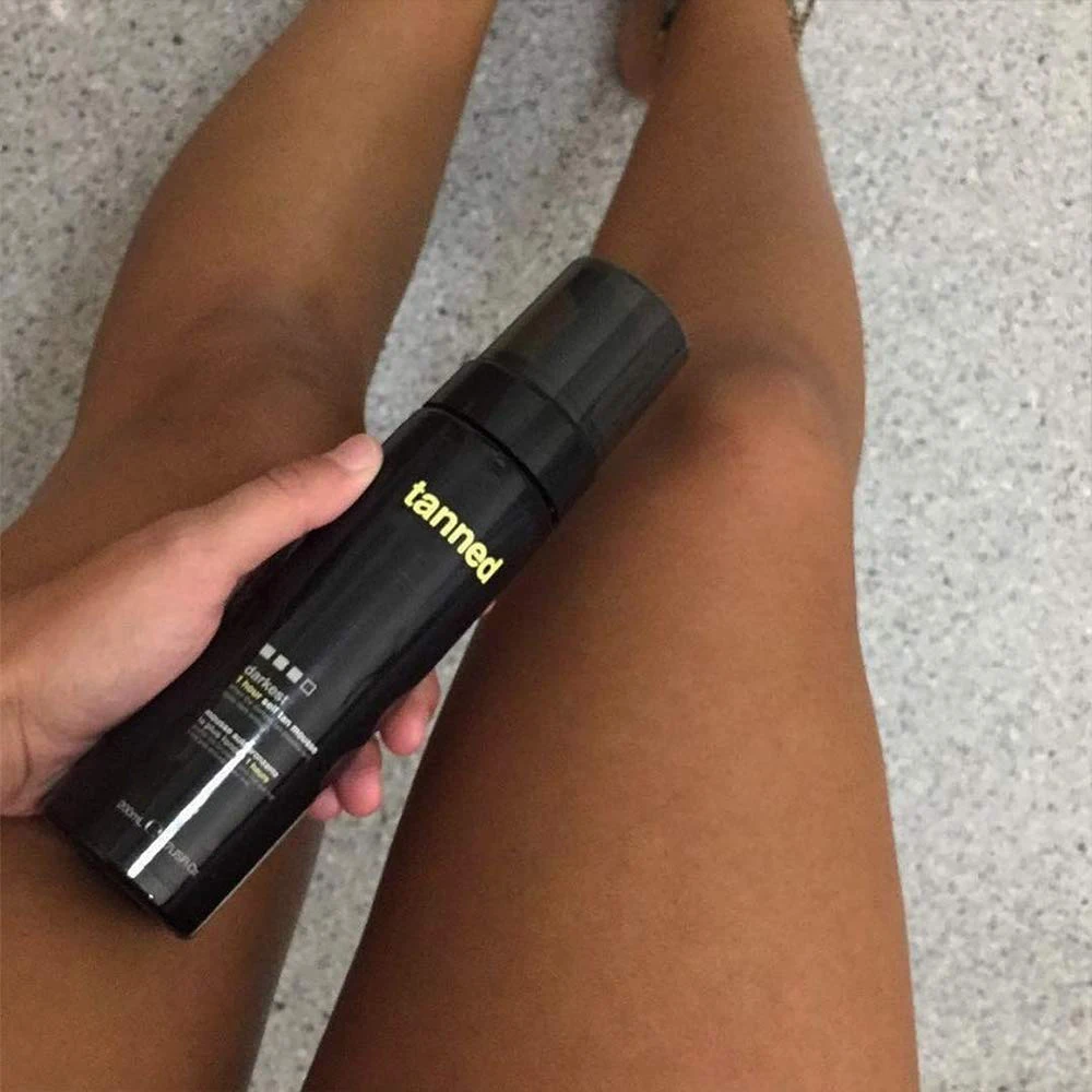 OEM/ODM private label Deep Dark Self Tanning Mousse Sun Tanning Foam Self Tanner
