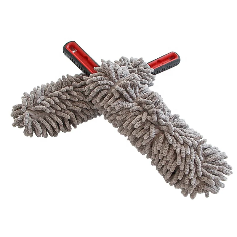Flexible Soft Chenille Microfiber Wheel Brush with NO Metal Parts Exposed Auto and Car Cleaner Tire Brushes NO Rim Scratching