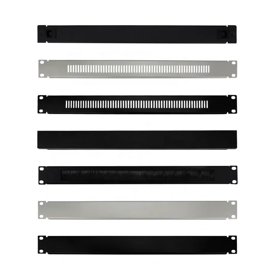 Server chassis baffle metal cutting server chassis rack blank panel audio amplifier chassis panel 1U 12 holes rack panel